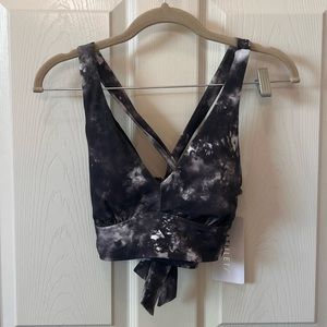 Athleta Bikini Top new with tag- Supernova plunge size S, D-DD